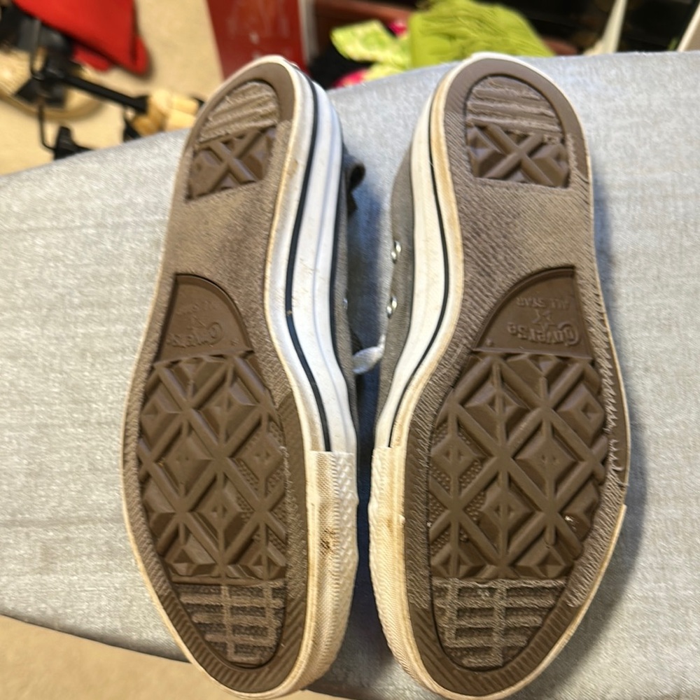 Converse Gray and White Sneakers - Picture 2 of 3